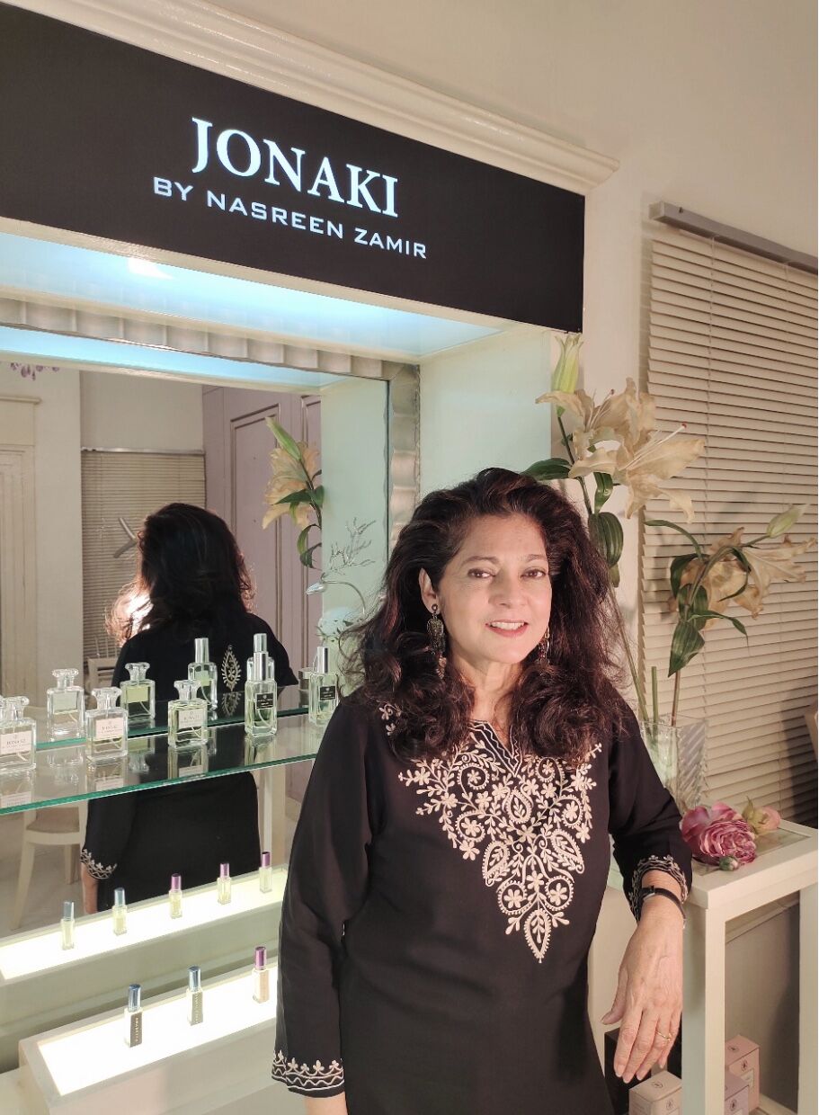 Nasreen Zamir at the Jonaki boutique